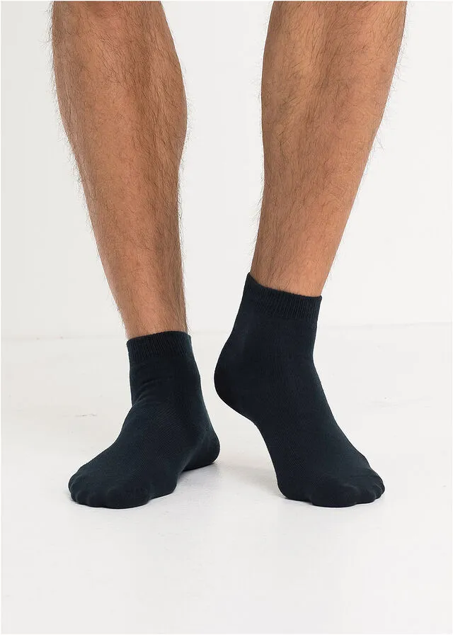 Calcetines cortos (10 pares) de algodón orgánico Negro